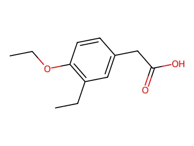 2-(4-Ethoxy-3-ethylphenyl)acetic acid structure