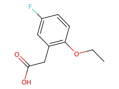2-(2-Ethoxy-5-fluorophenyl)acetic acid structure