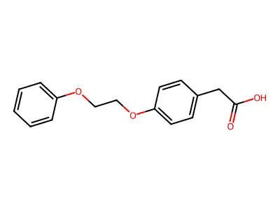 2-[4-(2-phenoxyethoxy)phenyl]acetic Acid structure
