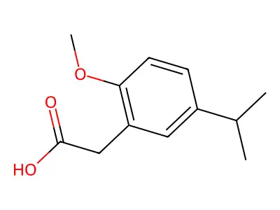 (5-Isopropyl-2-methoxyphenyl)acetic acid structure