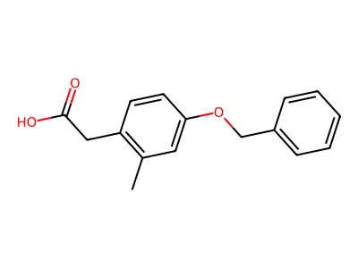 [4-(Benzyloxy)-2-methylphenyl]acetic acid structure