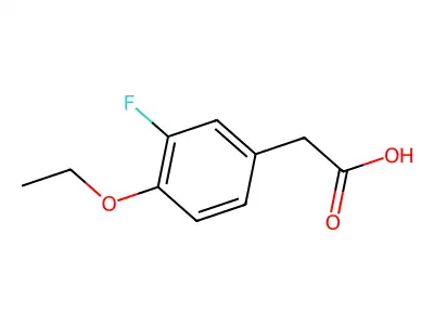 2-(4-Ethoxy-3-fluorophenyl)acetic acid structure