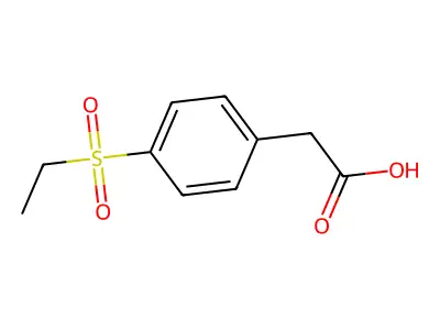 2-(4-(Ethanesulfonyl)phenyl)acetic acid structure