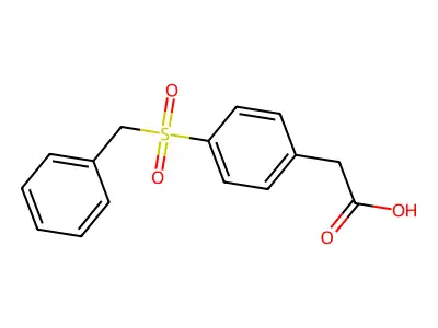 [4-(Benzylsulfonyl)phenyl]acetic acid structure