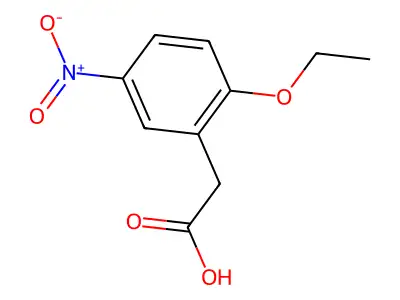(2-Ethoxy-5-nitrophenyl)acetic acid structure