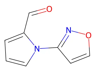 1-(3-isoxazolyl)-1H-pyrrole-2-carbaldehyde structure