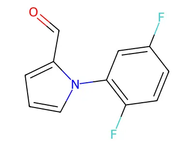 1-(2,5-Difluorophenyl)-1H-pyrrole-2-carboxaldehyde structure