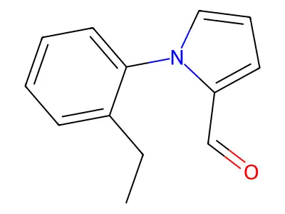 1-(2-ethylphenyl)-1H-pyrrole-2-carbaldehyde structure
