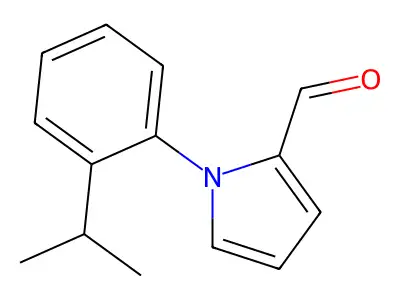 1-(2-isopropylphenyl)-1H-pyrrole-2-carbaldehyde structure