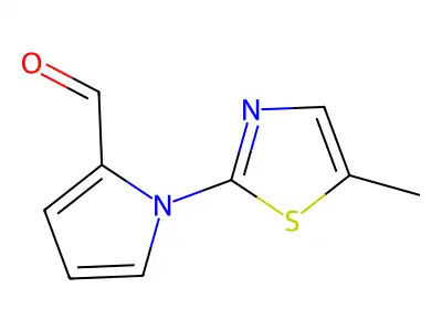 1-(5-methyl-1,3-thiazol-2-yl)-1H-pyrrole-2-carbaldehyde structure