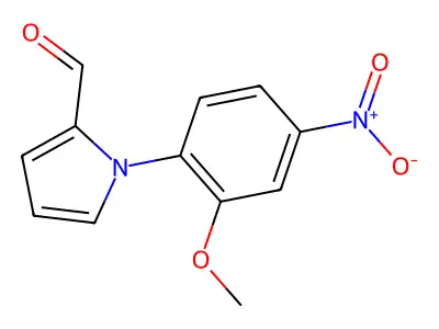 1-(2-Methoxy-4-nitrophenyl)-1H-pyrrole-2-carboxaldehyde structure