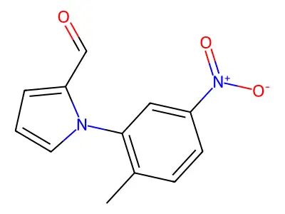 1-(2-methyl-5-nitrophenyl)-1H-pyrrole-2-carbaldehyde structure