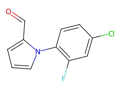 1-(4-Chloro-2-fluorophenyl)-1H-pyrrole-2-carboxaldehyde structure