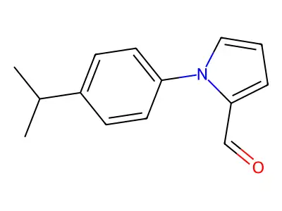 1-[4-(1-Methylethyl)phenyl]-1H-pyrrole-2-carboxaldehyde structure