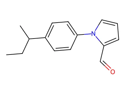 1-(4-Sec-butylphenyl)-1H-pyrrole-2-carbaldehyde structure