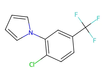 1-[2-chloro-5-(trifluoromethyl)phenyl]-1H-pyrrole structure
