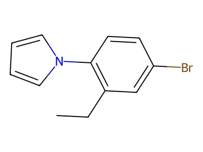 1-(4-bromo-2-ethylphenyl)-1H-pyrrole structure