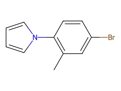 1-(4-bromo-2-methylphenyl)-1H-pyrrole structure