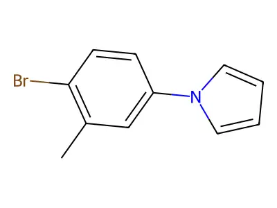 1H-Pyrrole, 1-(4-bromo-3-methylphenyl)- structure