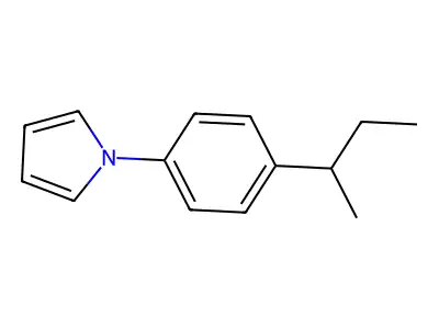 1-[4-(1-Methylpropyl)phenyl]-1H-pyrrole structure