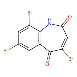 4,7,9-tribromo-1H-1-benzazepine-2,5-dione structure