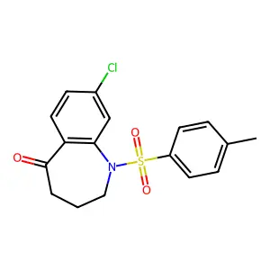 8-chloro-1-(4-methylphenyl)sulfonyl-3,4-dihydro-2H-1-benzazepin-5-one structure