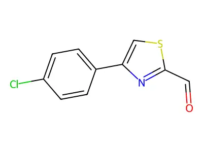 4-(4-Chlorophenyl)-1,3-thiazole-2-carbaldehyde structure