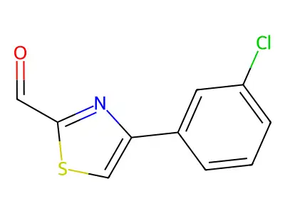4-(3-Chlorophenyl)thiazole-2-carbaldehyde structure