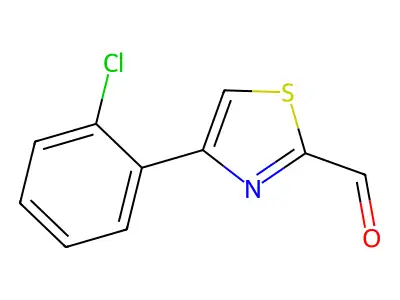 4-(2-Chlorophenyl)-1,3-thiazole-2-carbaldehyde structure