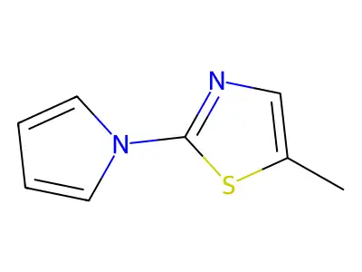 5-methyl-2-(1H-pyrrol-1-yl)-1,3-thiazole structure