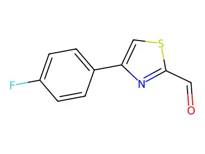 4-(4-Fluorophenyl)-1,3-thiazole-2-carbaldehyde structure