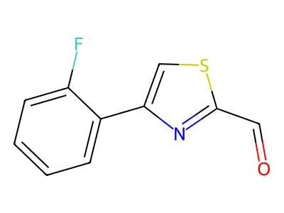 4-(2-Fluorophenyl)-1,3-thiazole-2-carbaldehyde structure