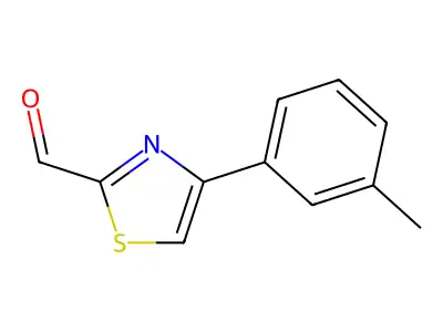 4-(3-Methylphenyl)-1,3-thiazole-2-carbaldehyde structure