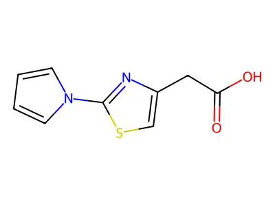[2-(1H-pyrrol-1-yl)-1,3-thiazol-4-yl]acetic acid structure