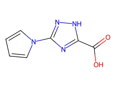 5-(1H-pyrrol-1-yl)-4H-1,2,4-triazole-3-carboxylic acid structure