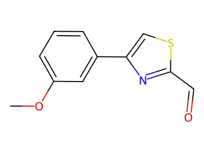 4-(3-Methoxyphenyl)-1,3-thiazole-2-carbaldehyde structure