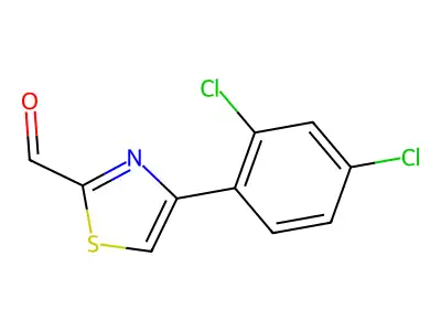 4-(2,4-Dichlorophenyl)-1,3-thiazole-2-carbaldehyde structure