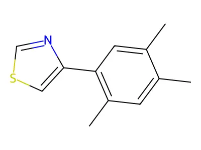 4-(2,4,5-Trimethylphenyl)-1,3-thiazole structure