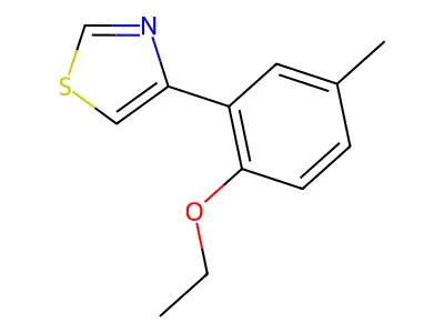 4-(2-Ethoxy-5-methylphenyl)-1,3-thiazole structure