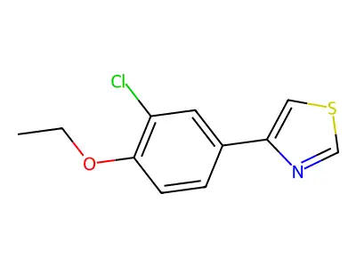 4-(3-Chloro-4-ethoxyphenyl)-1,3-thiazole structure