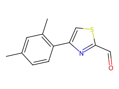 4-(2,4-Dimethylphenyl)thiazole-2-carbaldehyde structure