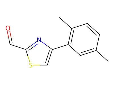 4-(2,5-Dimethylphenyl)-1,3-thiazole-2-carbaldehyde structure