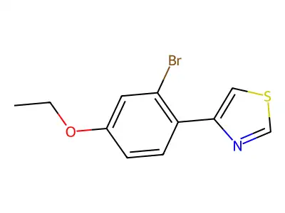 4-(2-Bromo-4-ethoxyphenyl)-1,3-thiazole structure