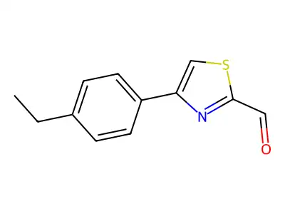 4-(4-Ethylphenyl)-1,3-thiazole-2-carbaldehyde structure