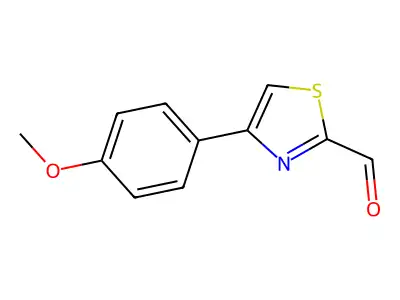 4-(4-Methoxyphenyl)-1,3-thiazole-2-carbaldehyde structure