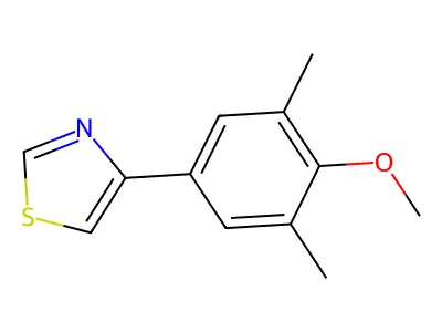 4-(4-Methoxy-3,5-dimethylphenyl)-1,3-thiazole structure