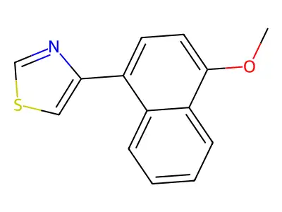 4-(4-Methoxynaphthalen-1-yl)-1,3-thiazole structure
