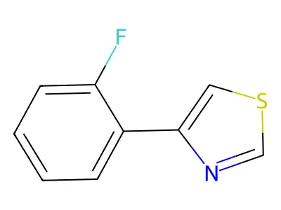 Thiazole, 4-(2-fluorophenyl)- structure