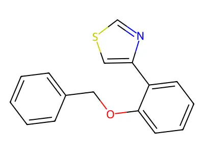 4-[2-(Benzyloxy)phenyl]-1,3-thiazole structure