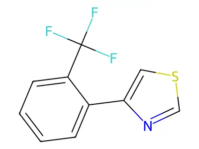4-[2-(Trifluoromethyl)phenyl]-1,3-thiazole structure